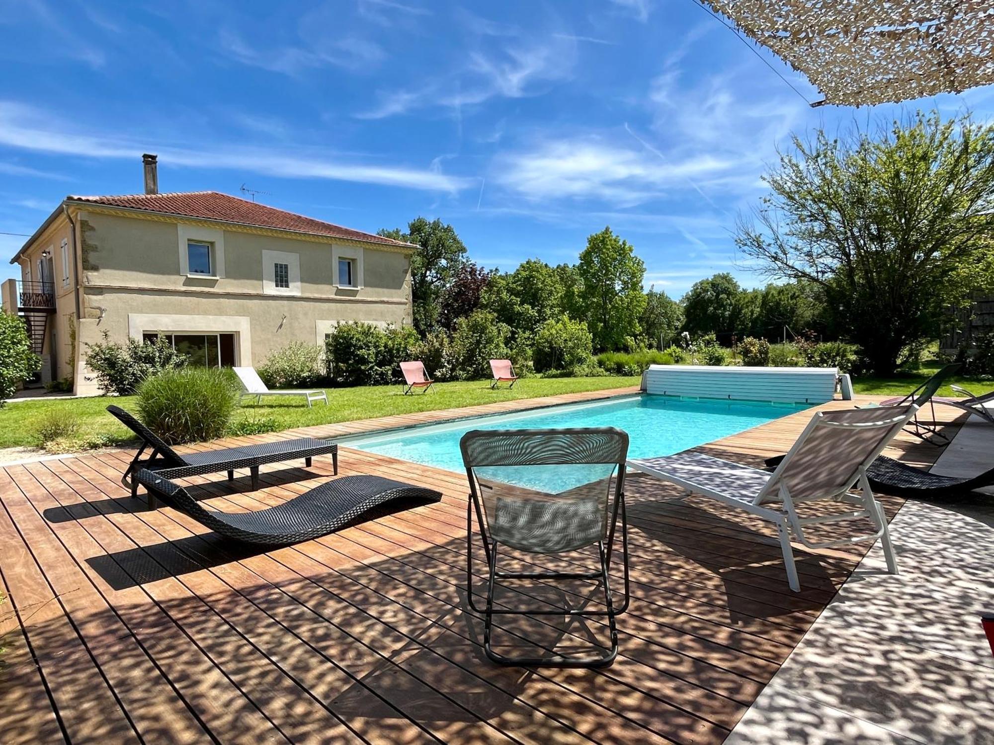 Gite Campagne Famille 15 Pers Piscine Chauffee Jeux Enfants Petanque Saint-Sauvy Exterior foto
