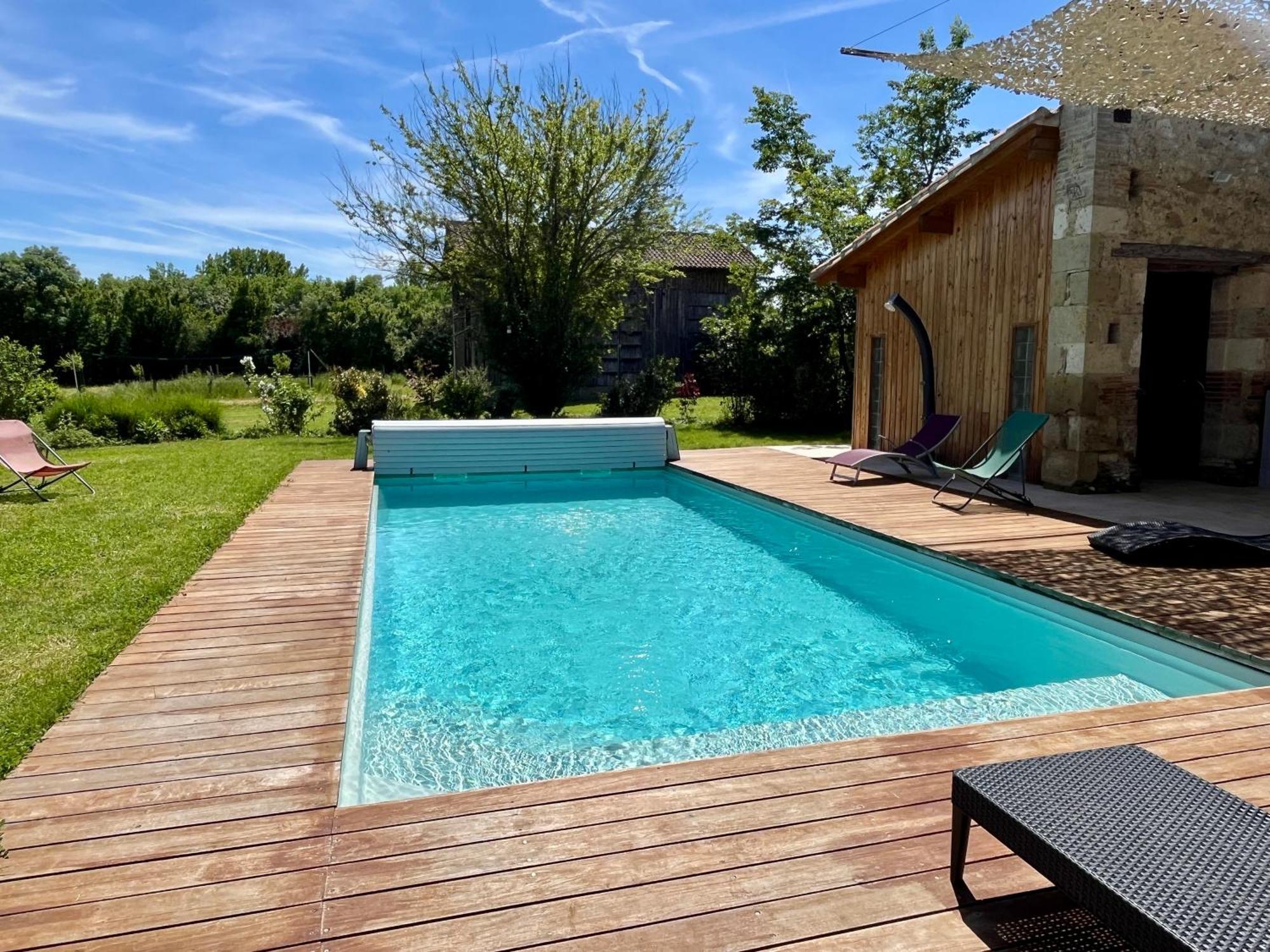 Gite Campagne Famille 15 Pers Piscine Chauffee Jeux Enfants Petanque Saint-Sauvy Exterior foto