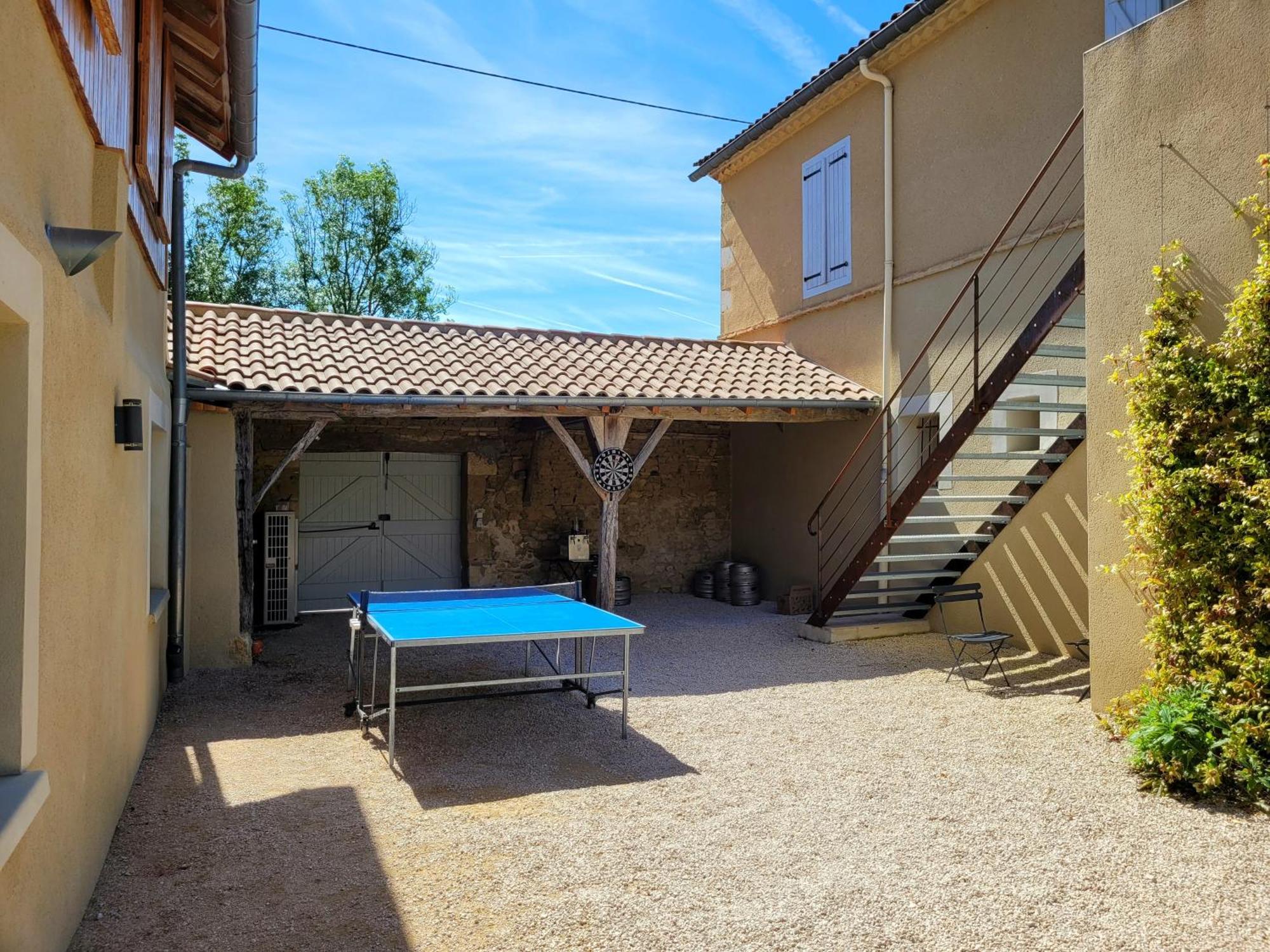 Gite Campagne Famille 15 Pers Piscine Chauffee Jeux Enfants Petanque Saint-Sauvy Exterior foto