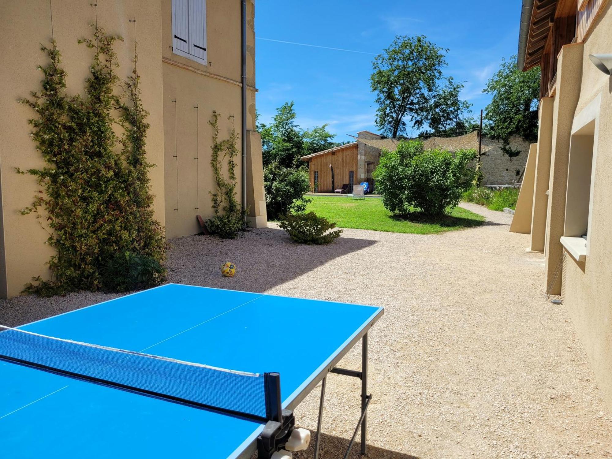 Gite Campagne Famille 15 Pers Piscine Chauffee Jeux Enfants Petanque Saint-Sauvy Exterior foto
